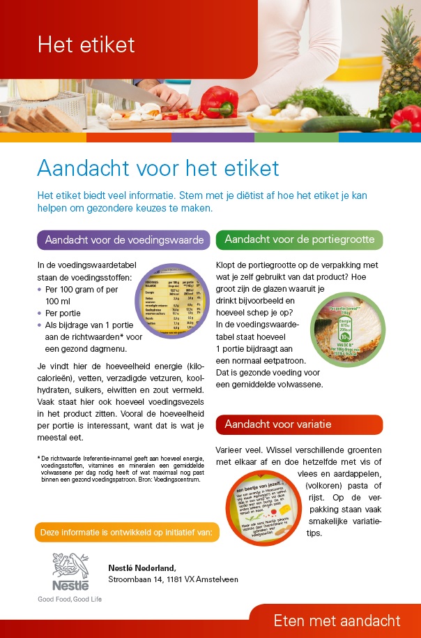 Het etiket cover